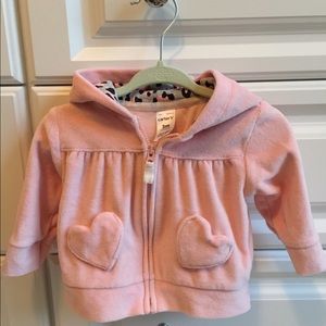 Carter’s pink zip up